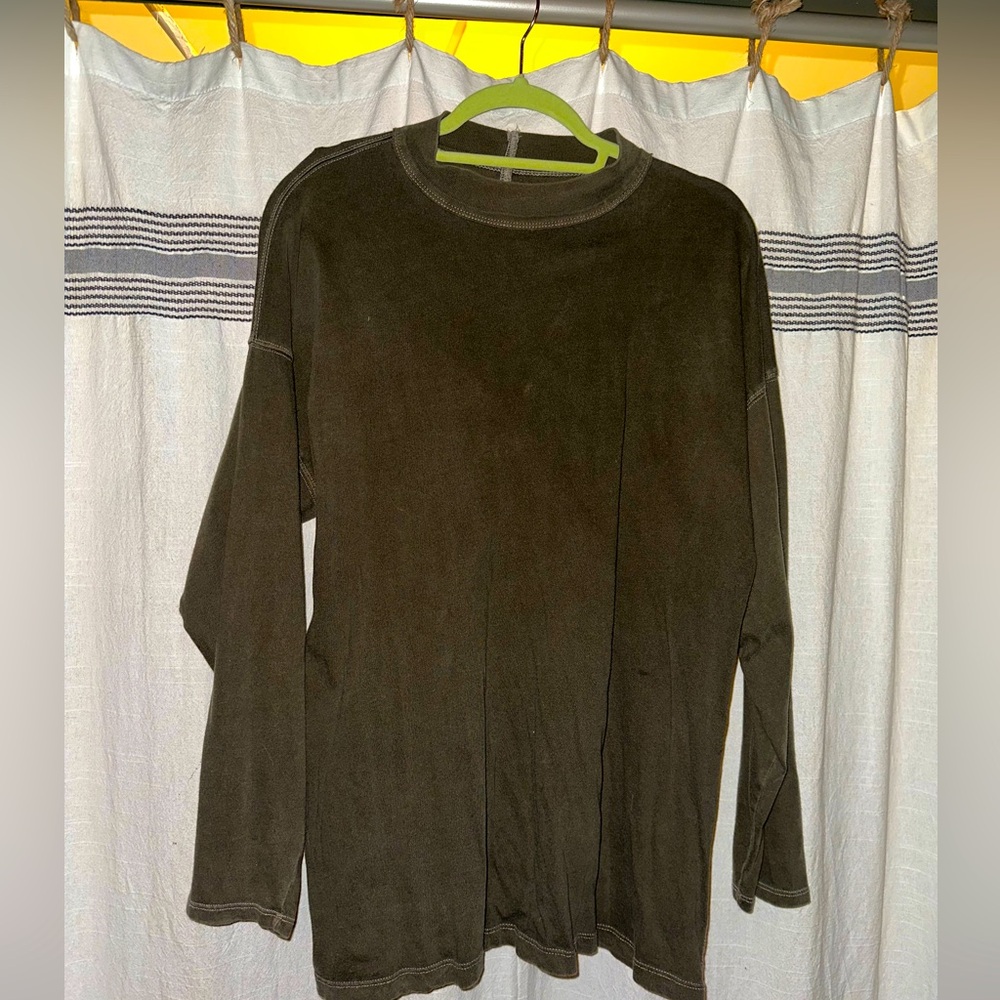 We the Free / Free People oversized long sleeve mock neck shirt
